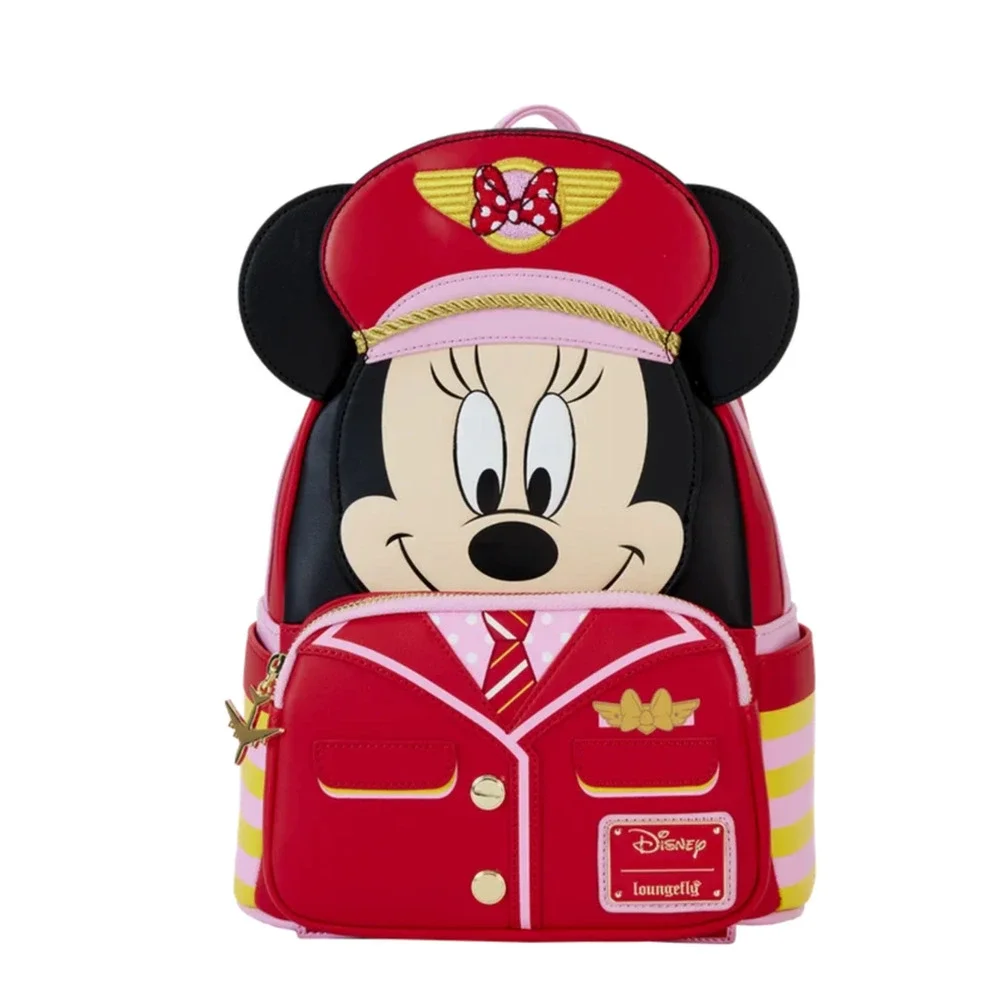 Loungefly X LE C2E2 Disney Pilot Minnie Mouse Cosplay Mini Backpack & Wallet NWT
